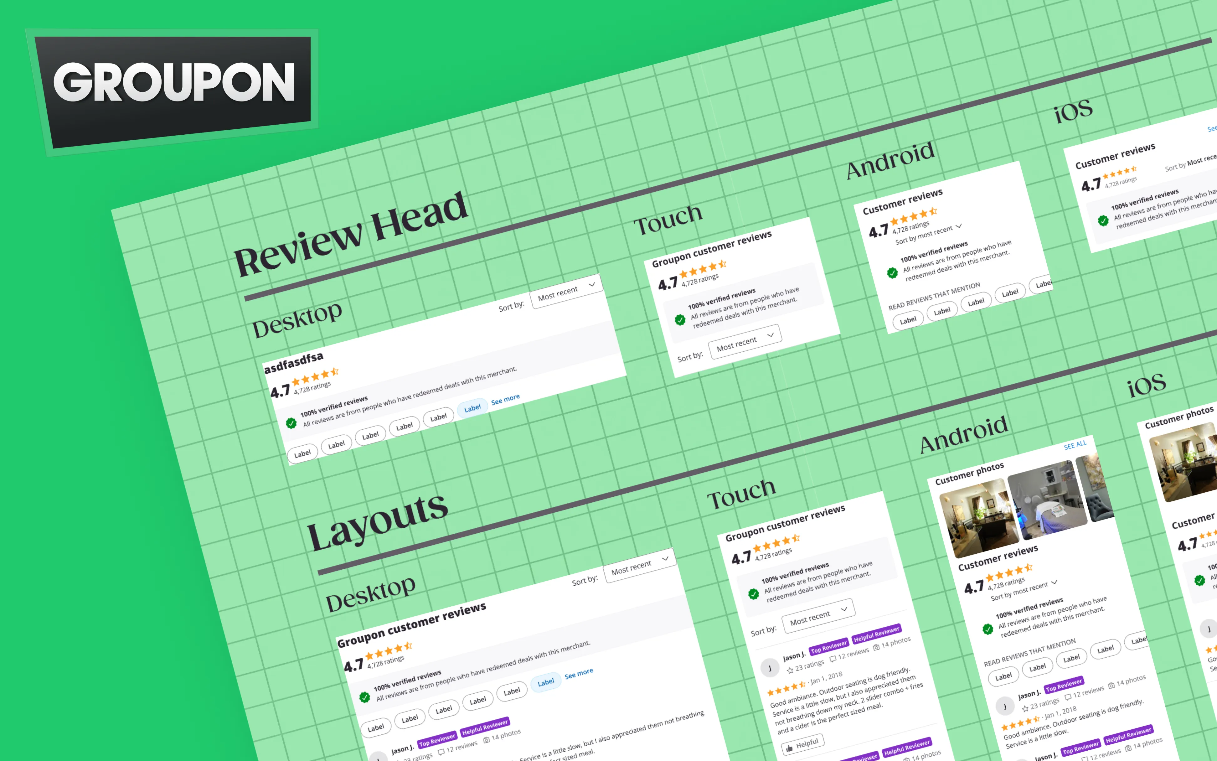Groupon design system case study hero image