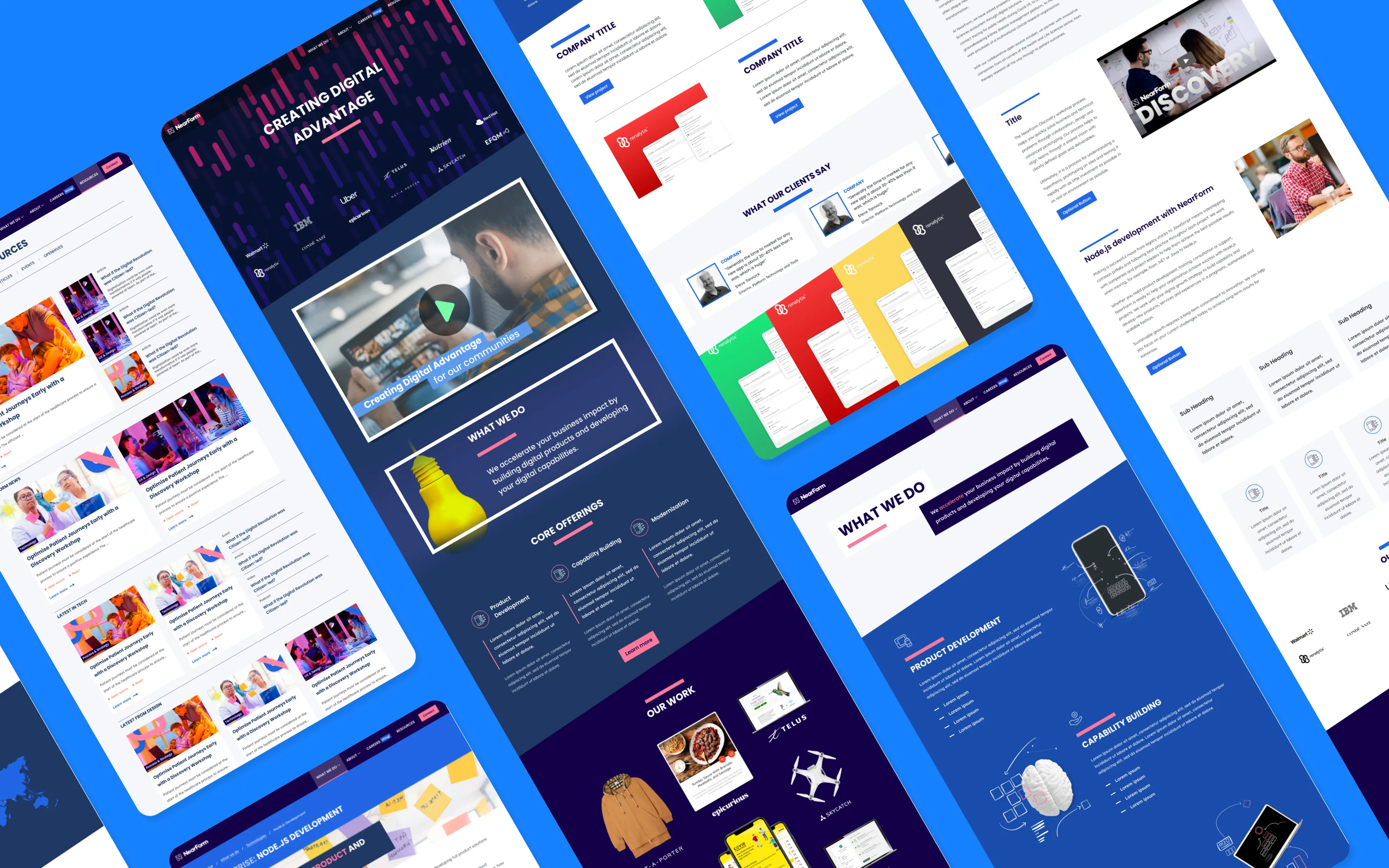 Nearform website design case study hero image